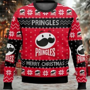 2025 Pringles Snack Brand Ugly Christmas Sweater