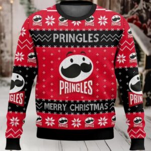 2025 Pringles Snack Brand Ugly Christmas Sweater