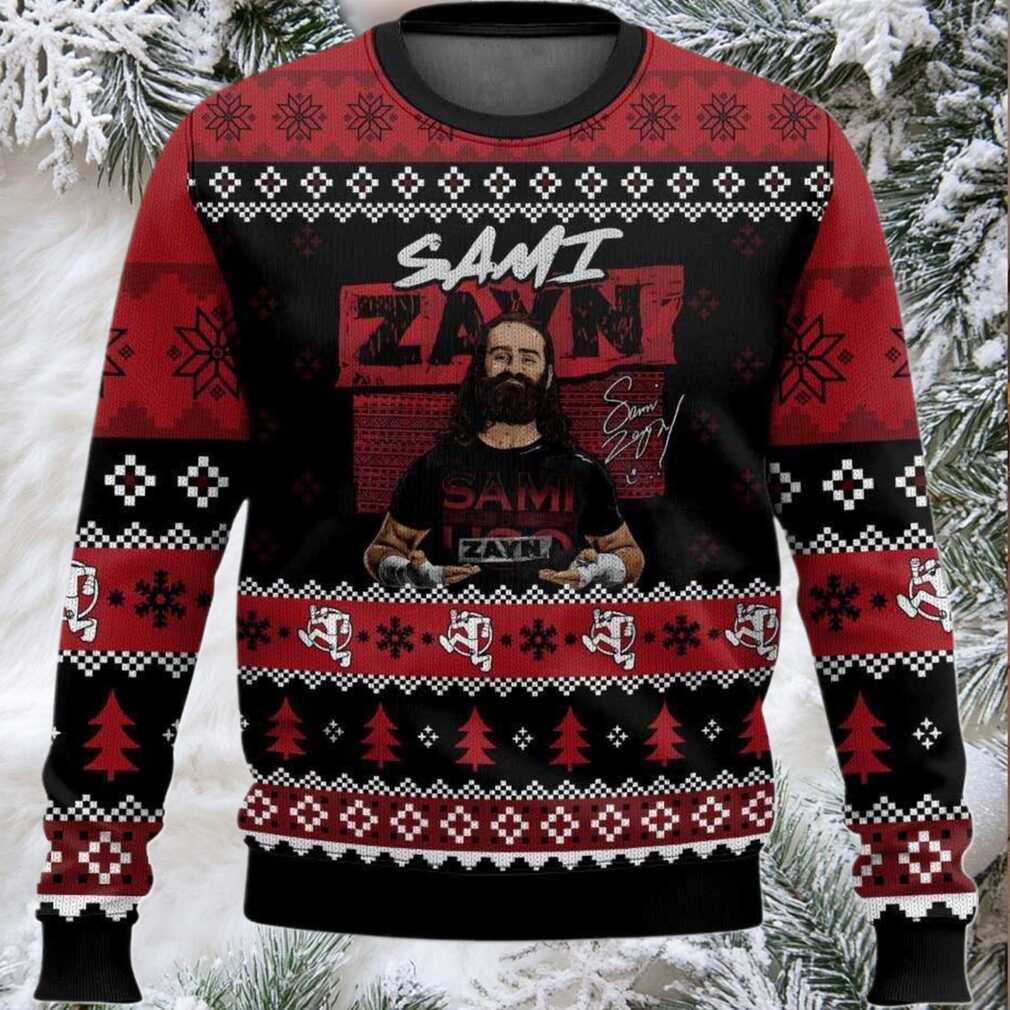 2025 Sami Zayn Christmas Ugly Sweater