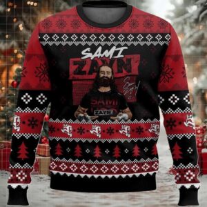 2025 Sami Zayn Christmas Ugly Sweater