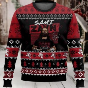 2025 Sami Zayn Christmas Ugly Sweater