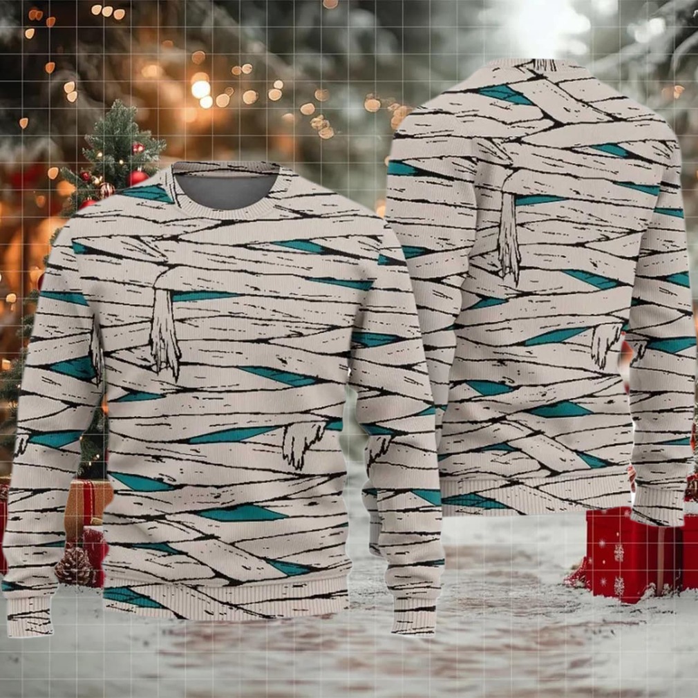 2025 Scary Mummy Halloween Costume Ugly Sweater