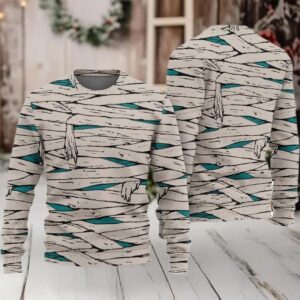 2025 Scary Mummy Halloween Costume Ugly Sweater