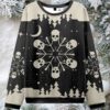 2025 Skulls And Chains Ugly Christmas Sweater 2025 Skulls And Chains Ugly Christmas Sweater