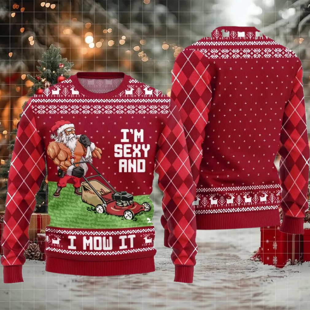 2025 Swole Santa Sexy And Mow It Ugly Christmas Sweater