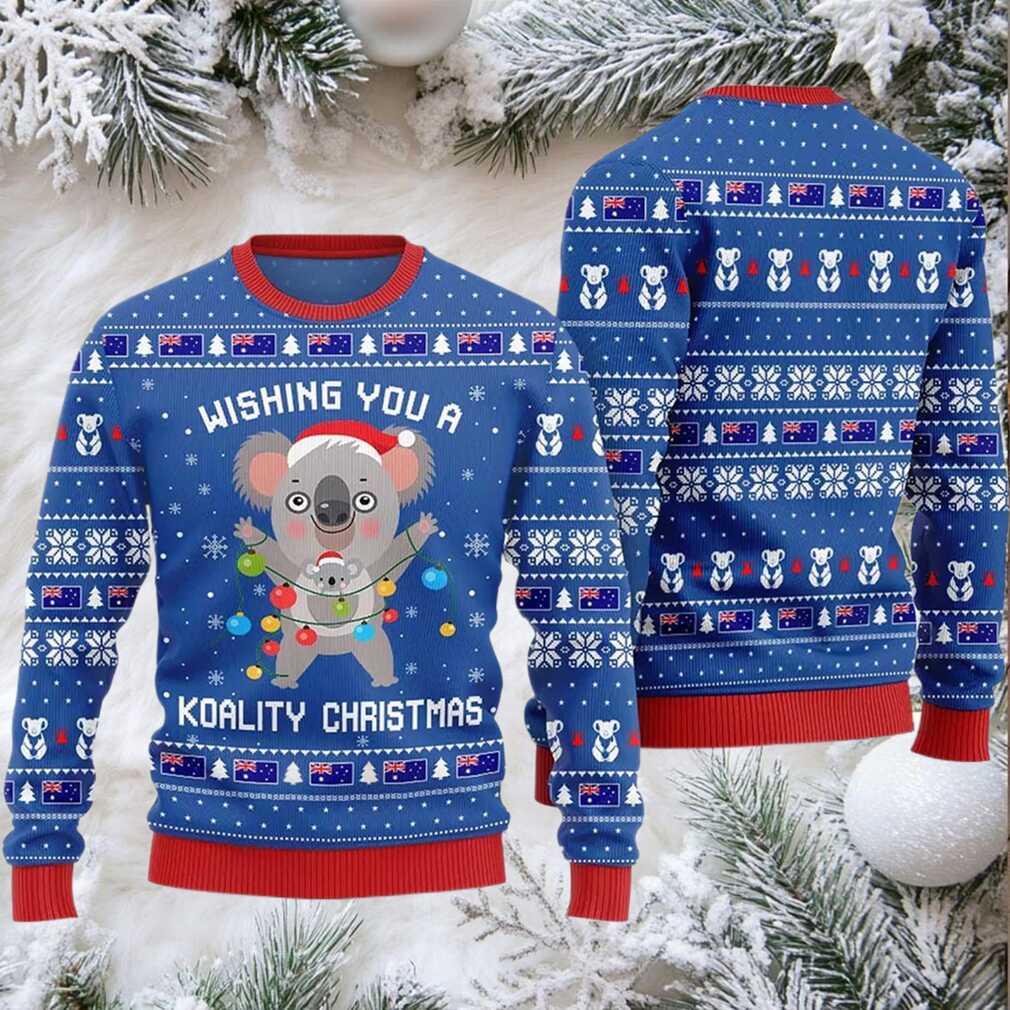 2025 Wishing You a Koality Christmas Australia Ugly Christmas Sweater