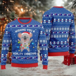 2025 Wishing You a Koality Christmas Australia Ugly Christmas Sweater