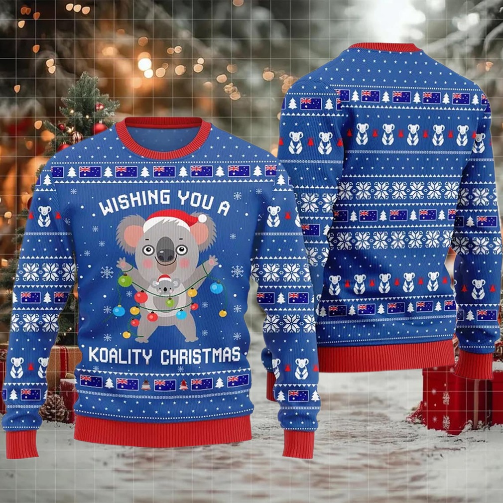 2025 Wishing You a Koality Christmas Australia Ugly Christmas Sweater
