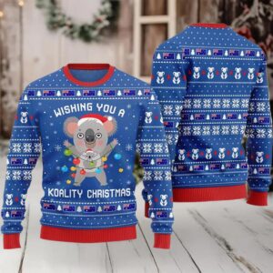 2025 Wishing You a Koality Christmas Australia Ugly Christmas Sweater