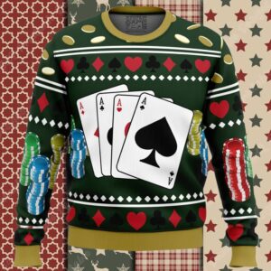 Ace Visconti Four Pips DBD Ugly Christmas Sweater