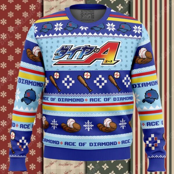 Ace of Diamond Ugly Christmas Sweater