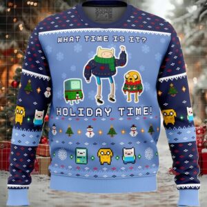 Adventure Time Christmas Time Ugly Christmas Sweater