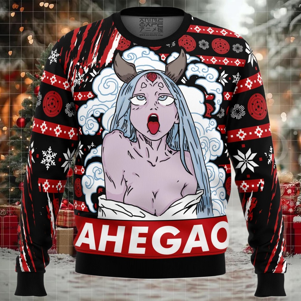 Ahegao Kaguya Shippuden Ugly Christmas Sweater