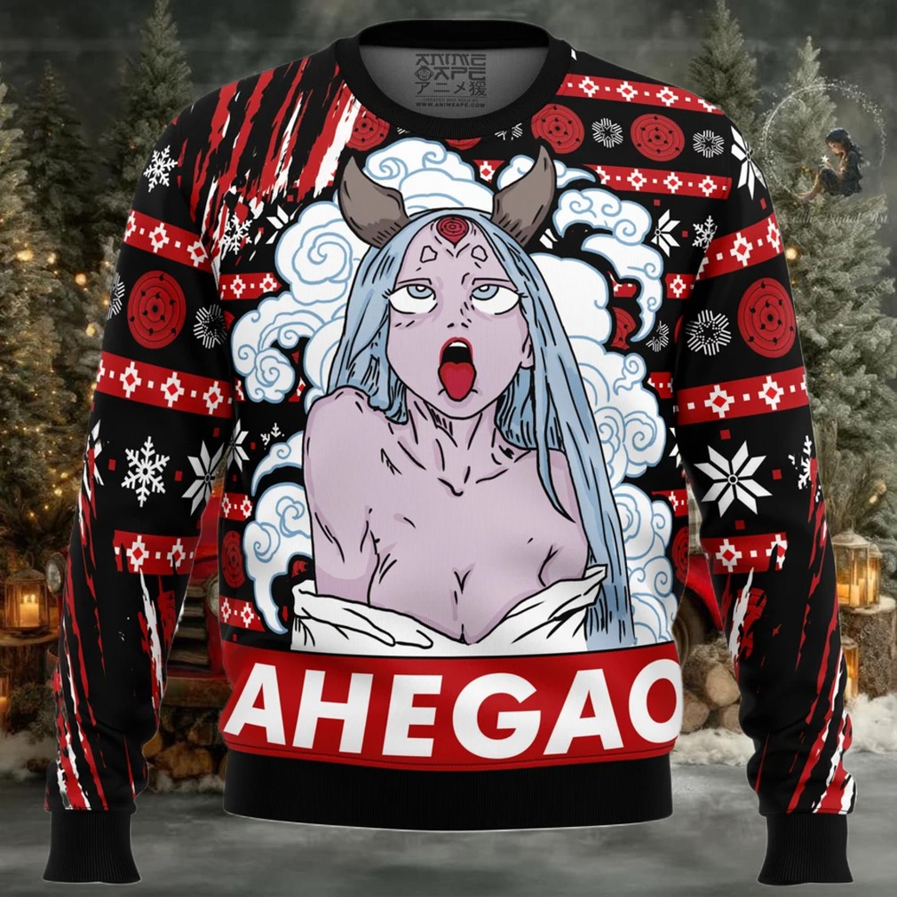 Ahegao Kaguya Shippuden Ugly Christmas Sweater