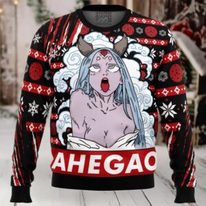 Ahegao Kaguya Shippuden Ugly Christmas Sweater