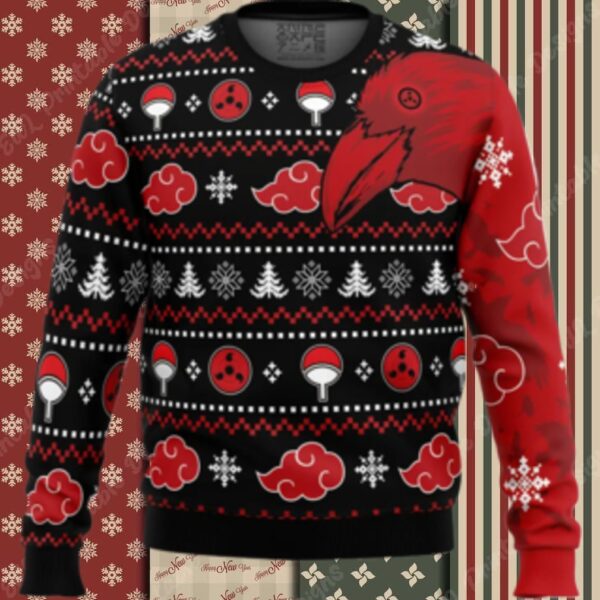 Akatsuki Itachi Symbolic Crows Christmas Sweater