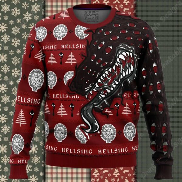 Alucard Restraint Release Hellsing Ugly Christmas Sweater