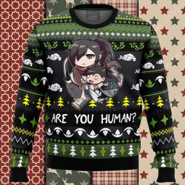 Are You Human Dororo Ugly Christmas Sweater
