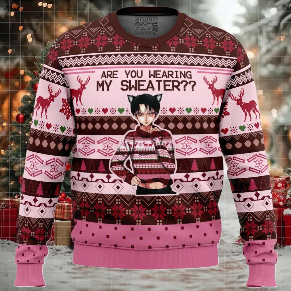 Are You Wearing My Sweater Attack on Titan Ugly Christmas Sweaters