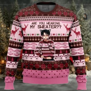 Are You Wearing My Sweater__ Attack on Titan Ugly Christmas Sweaters