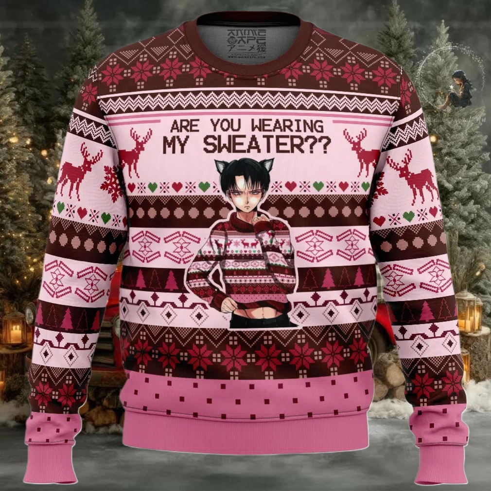 Are You Wearing My Sweater Attack on Titan Ugly Christmas Sweaters