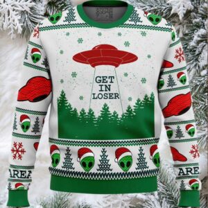 Area 51 Get in Loser Ugly Christmas Sweater