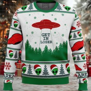Area 51 Get in Loser Ugly Christmas Sweater