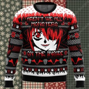 Aren’t We All Monster On The Inside Elfen Lied Ugly Christmas Sweater