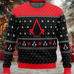 Assassins Creed Assassin Insignia Symbol Ugly Christmas Sweater