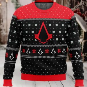 Assassins Creed Assassin Insignia Symbol Ugly Christmas Sweater