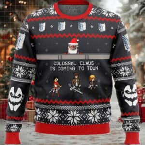 Attack on Titan Colossal Claus Ugly Christmas Sweater