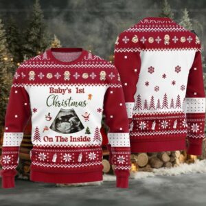 Baby 1st Christmas On The Inside Ugly Sweater Christmas 2025