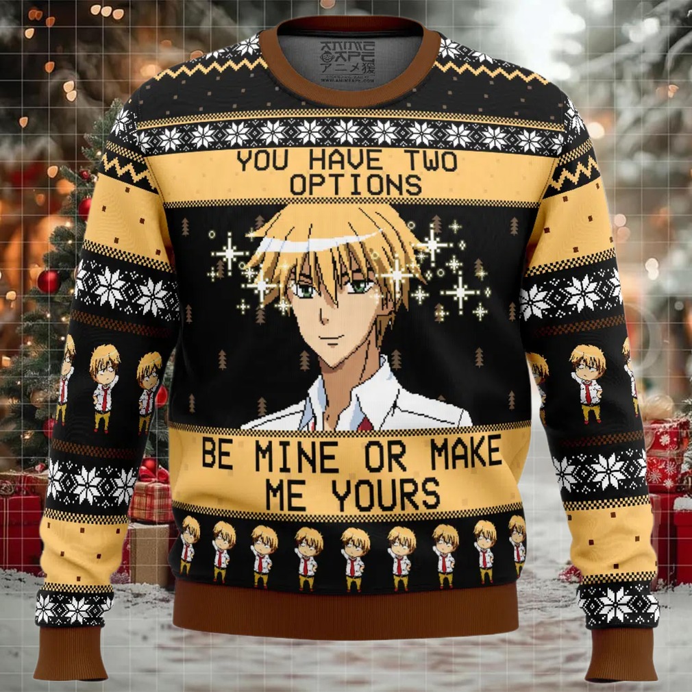Be Mine Or Make Me Yours Maid Sama Ugly Christmas Sweater