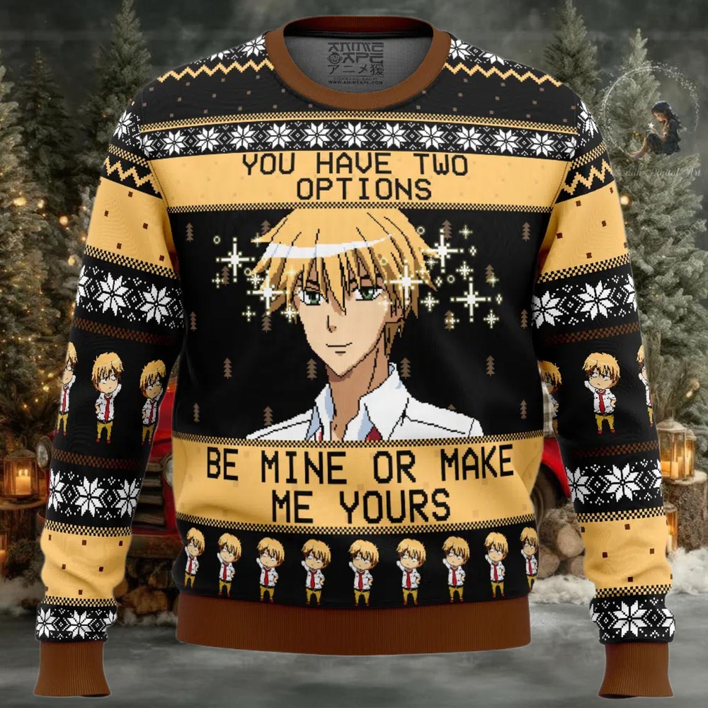 Be Mine Or Make Me Yours Maid Sama Ugly Christmas Sweater