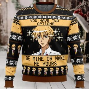 Be Mine Or Make Me Yours Maid Sama Ugly Christmas Sweater