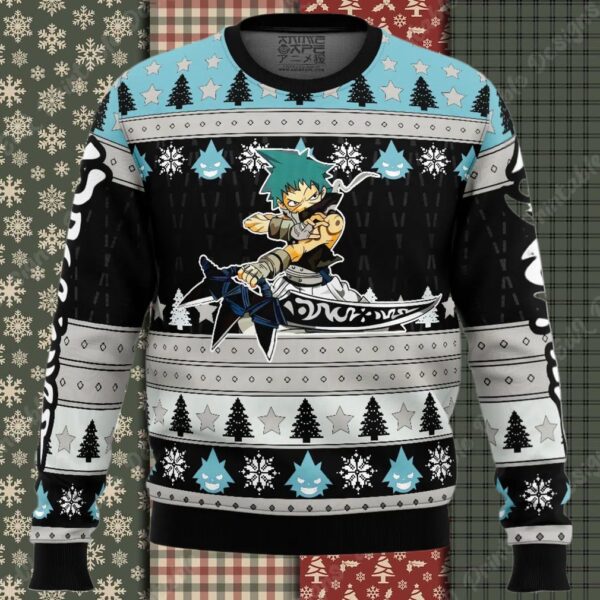 Black Star Soul Eater Ugly Christmas Sweater