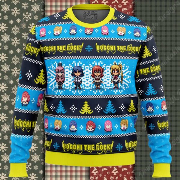 Bocchi the Rock Ugly Christmas Sweater