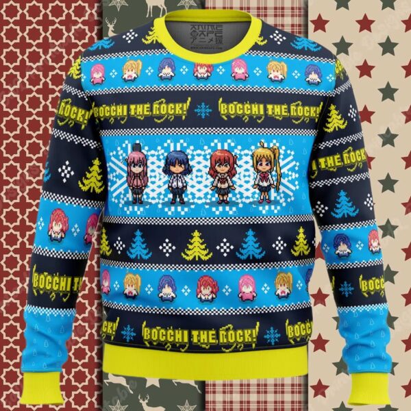 Bocchi the Rock Ugly Christmas Sweater