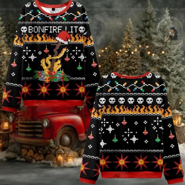 Bonfire Lit Ugly Sweater 2025 Christmas