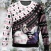2025 No Face White Ugly Christmas Sweater 2025 No Face White Ugly Christmas Sweater