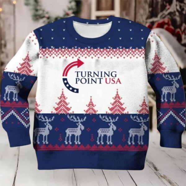 Charlie Kirk Turning Point USA Christmas Ugly Sweater