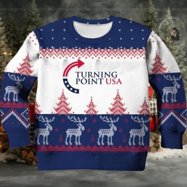 Charlie Kirk Turning Point USA Christmas Ugly Sweater