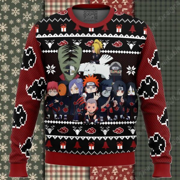 Chibi Akatsuki V2 Ugly Christmas Sweater