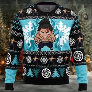 Chibi Aoi Todo Jujutsu Kaisen Ugly Christmas Sweater