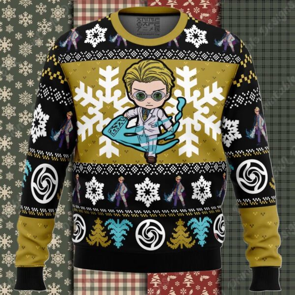 Chibi Nanami Kento Jujutsu Kaisen Ugly Christmas Sweater