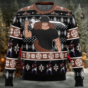 Chibi Toji Fushiguro Jujutsu Kaisen Ugly Christmas Sweater