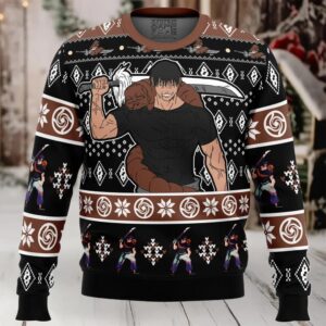 Chibi Toji Fushiguro Jujutsu Kaisen Ugly Christmas Sweater