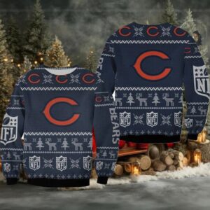 Chicago Bears Ugly Sweater Christmas 3D Sweater Moderntees