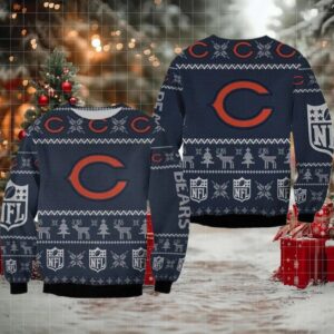 Chicago Bears Ugly Sweater Christmas 3D Sweater Moderntees