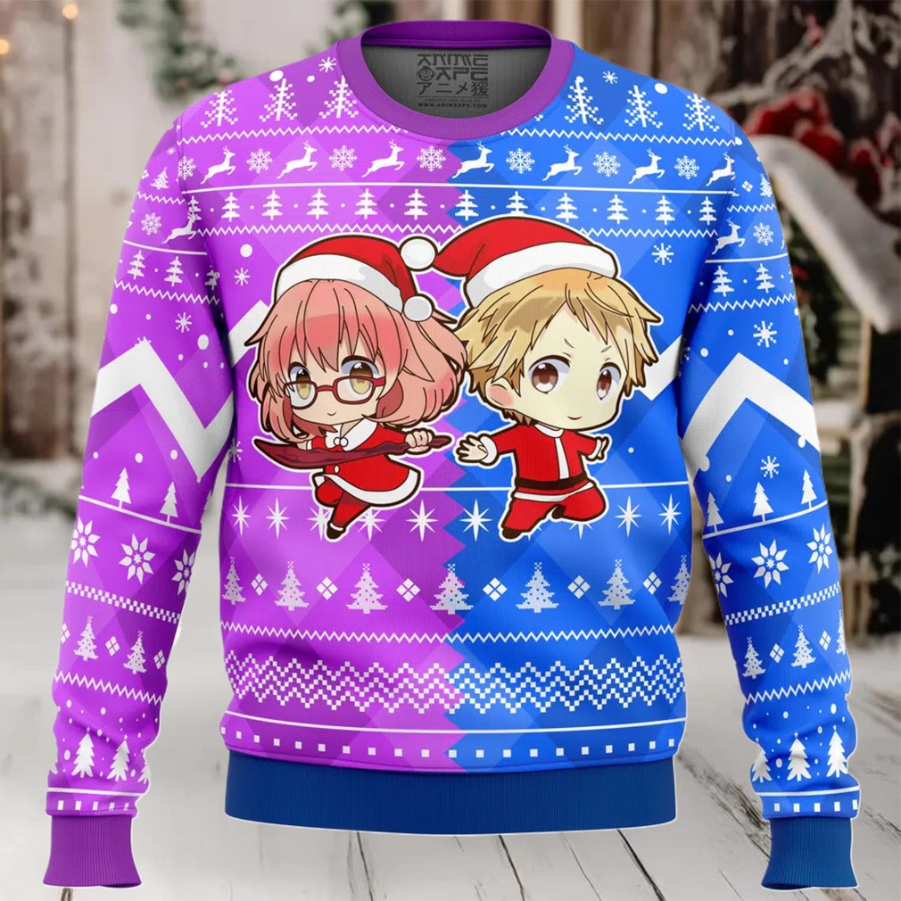 Christmas Akihito And Mirai Beyond the Boundary Ugly Christmas Sweater Christmas Akihito And Mirai Beyond the Boundary Ugly Christmas Sweater